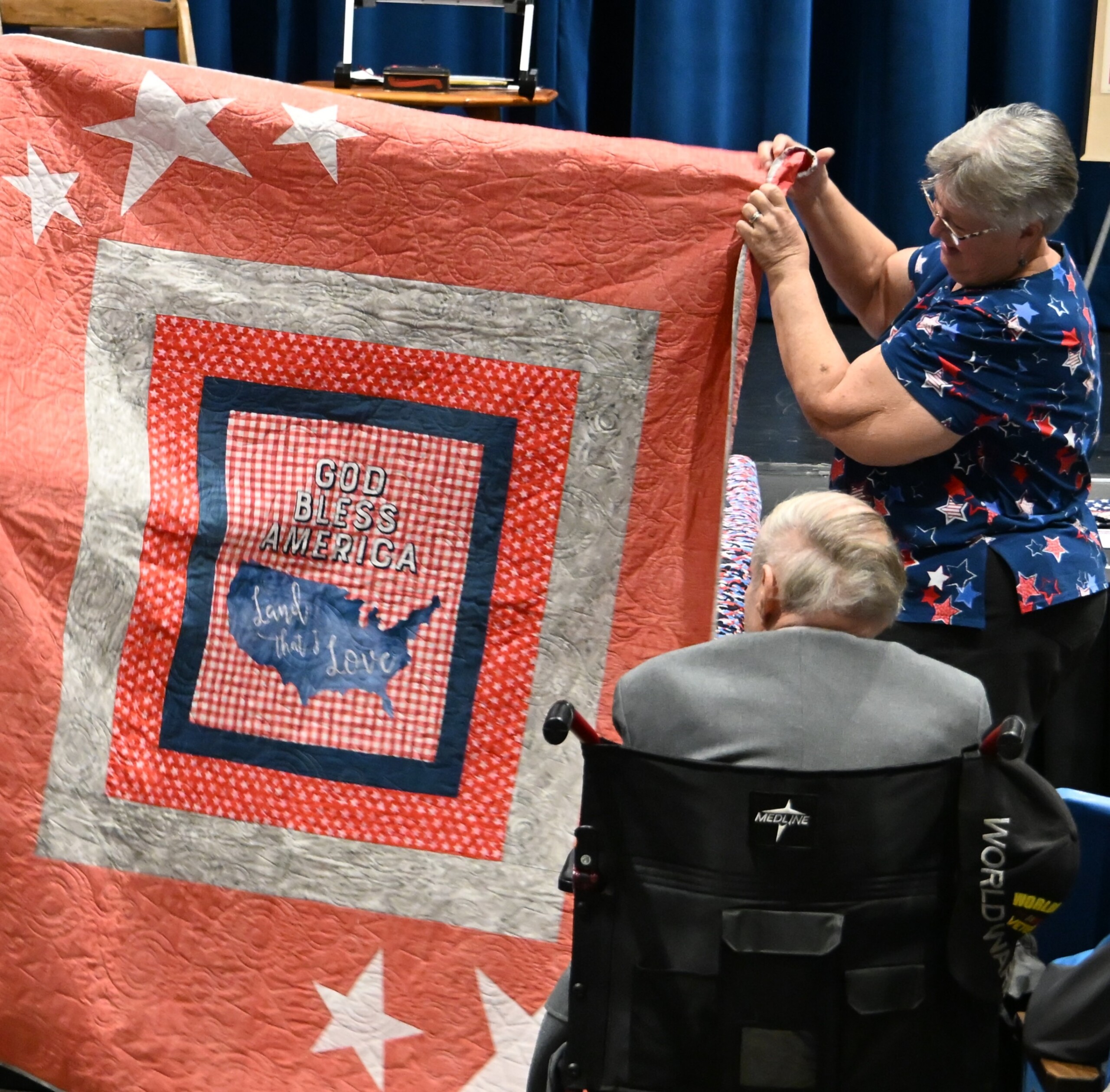 Local Veterans receive Quilts of Valor