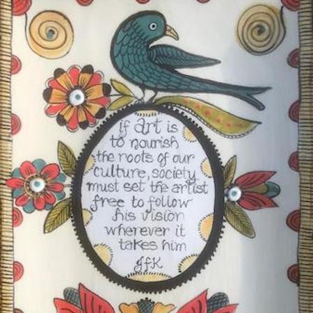 Selinda Kennedy at Muncy Historical Society Art Show